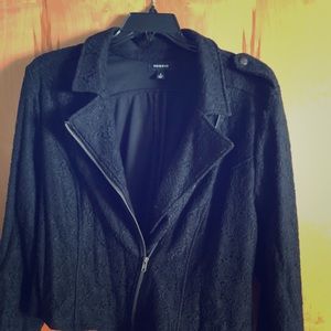 Plus size: Black lace blazer